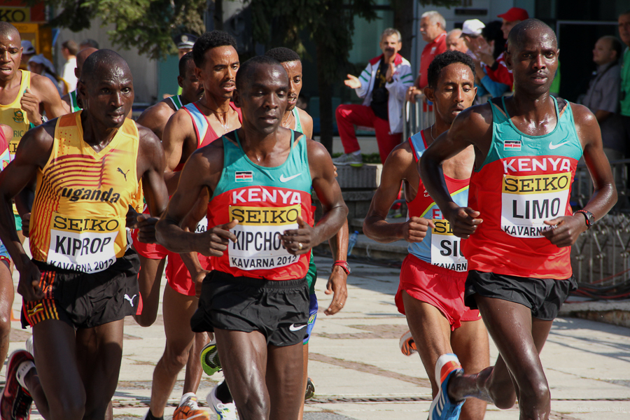 Jackson Kiprop, Eliud Kipchoge, Philemon Limo – 2012 World Half ...